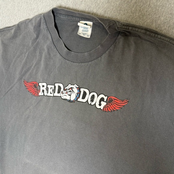 Vintage Red Dog Beer Shirt Men XL Grey 90s Made In Mexico Logo Ferry 15 - Picture 2 of 6
